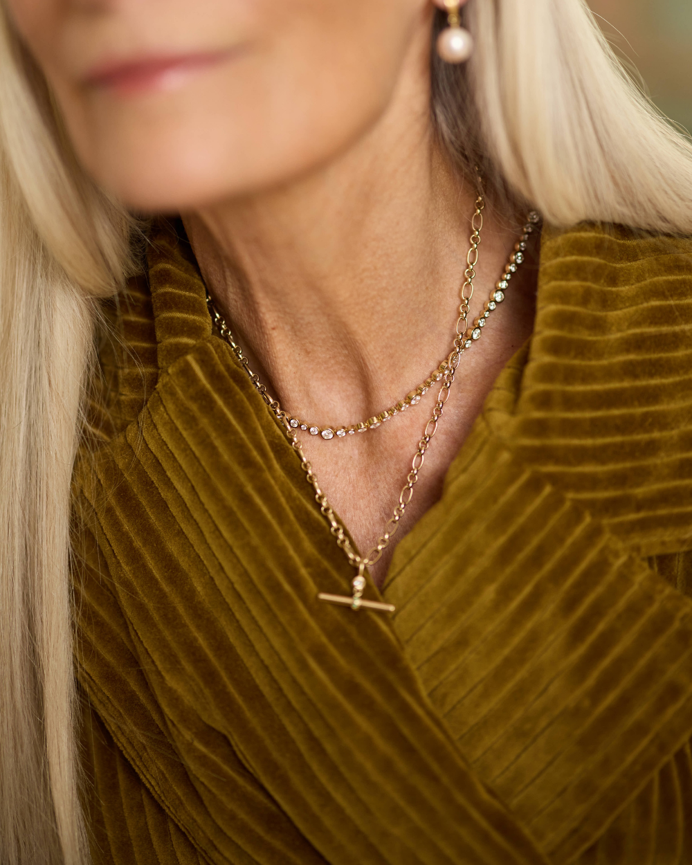 Vivienne Bezel Tennis Necklace classajewellers