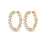 Diamond Hoop Earrings