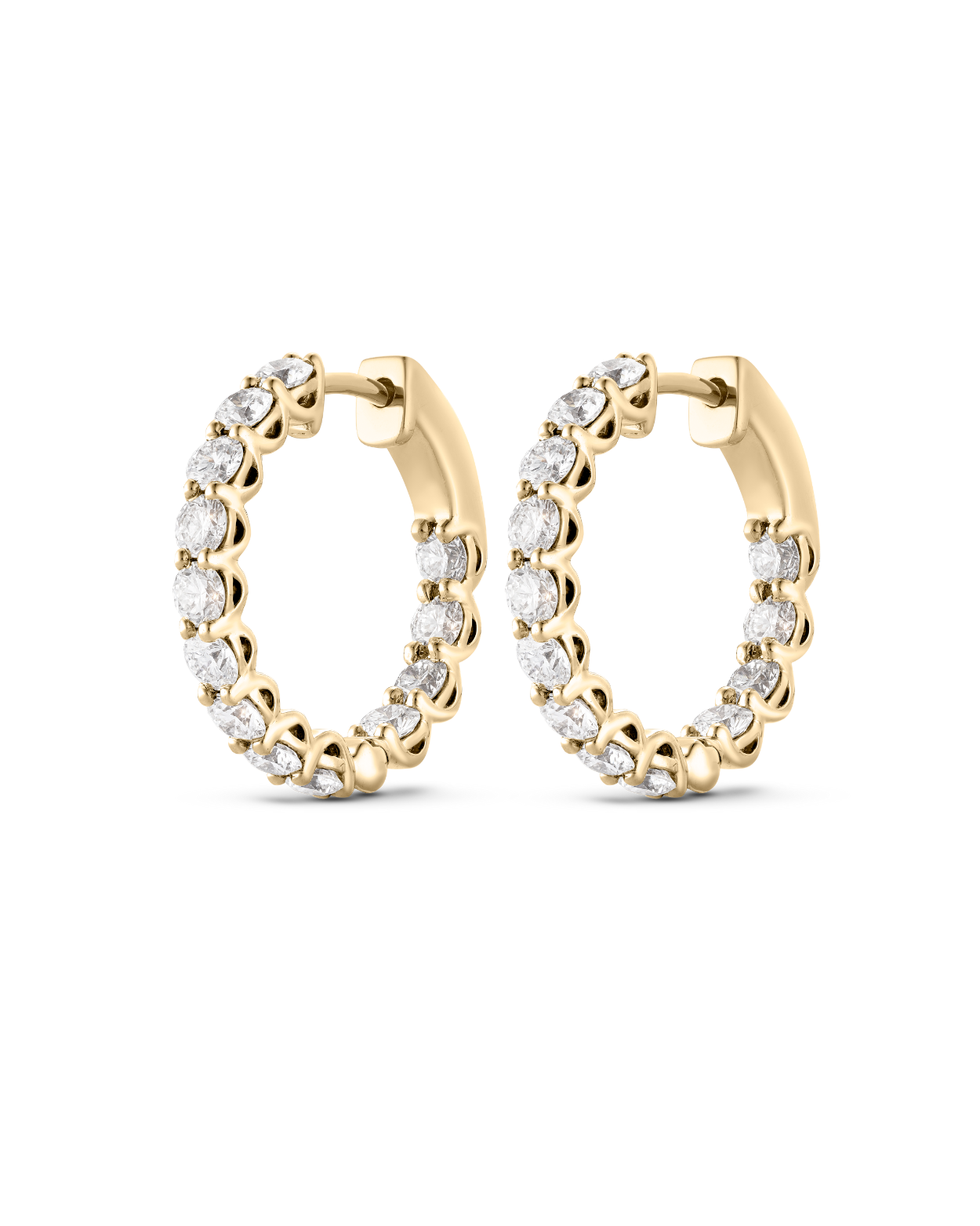 Diamond Hoop Earrings