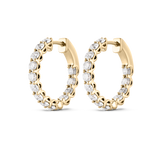 Diamond Hoop Earrings