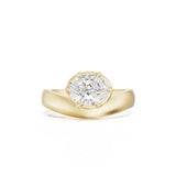 Gaia 1.51ct East West Oval Diamond Ring
