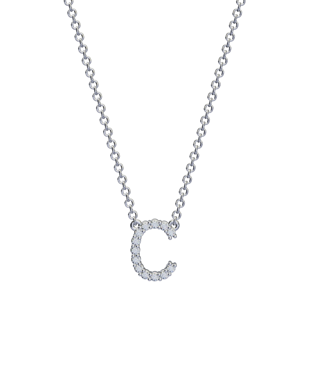 Diamond Initial Necklace