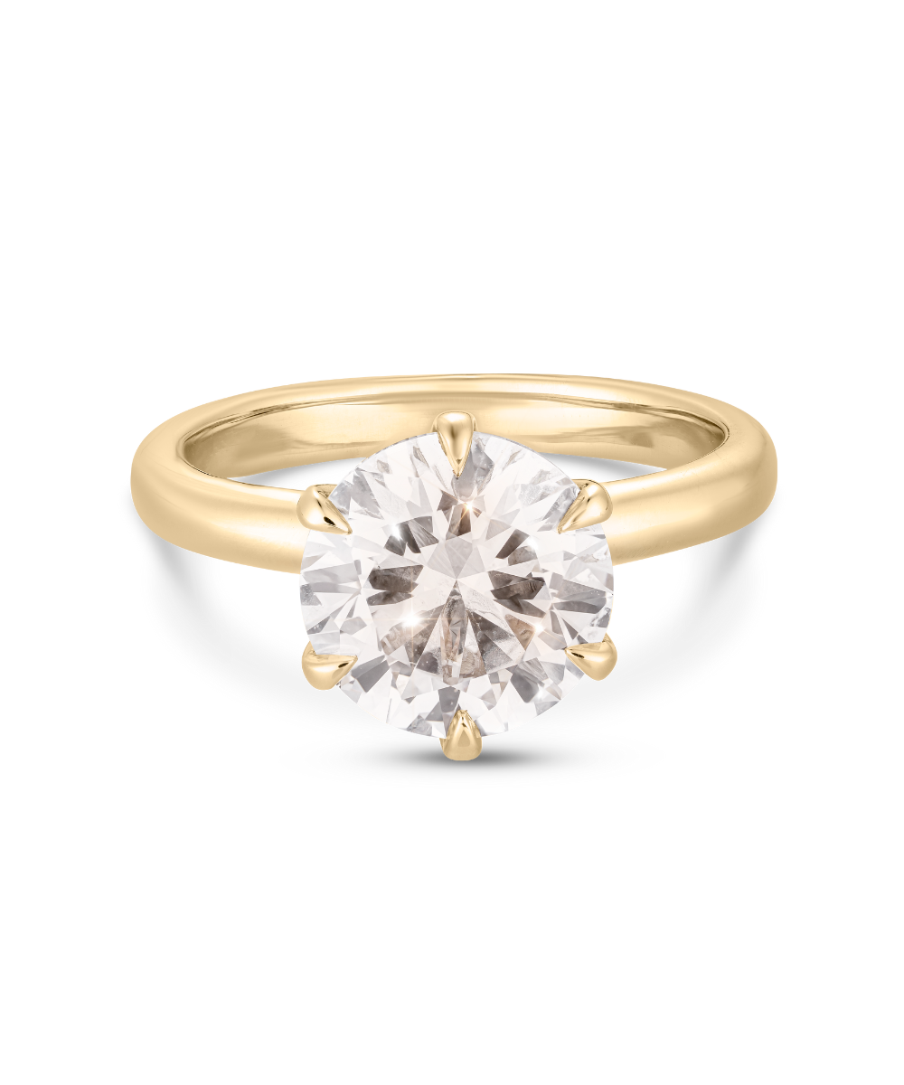 Jessica 3.01ct Brilliant Round Solitaire Diamond Engagement Ring