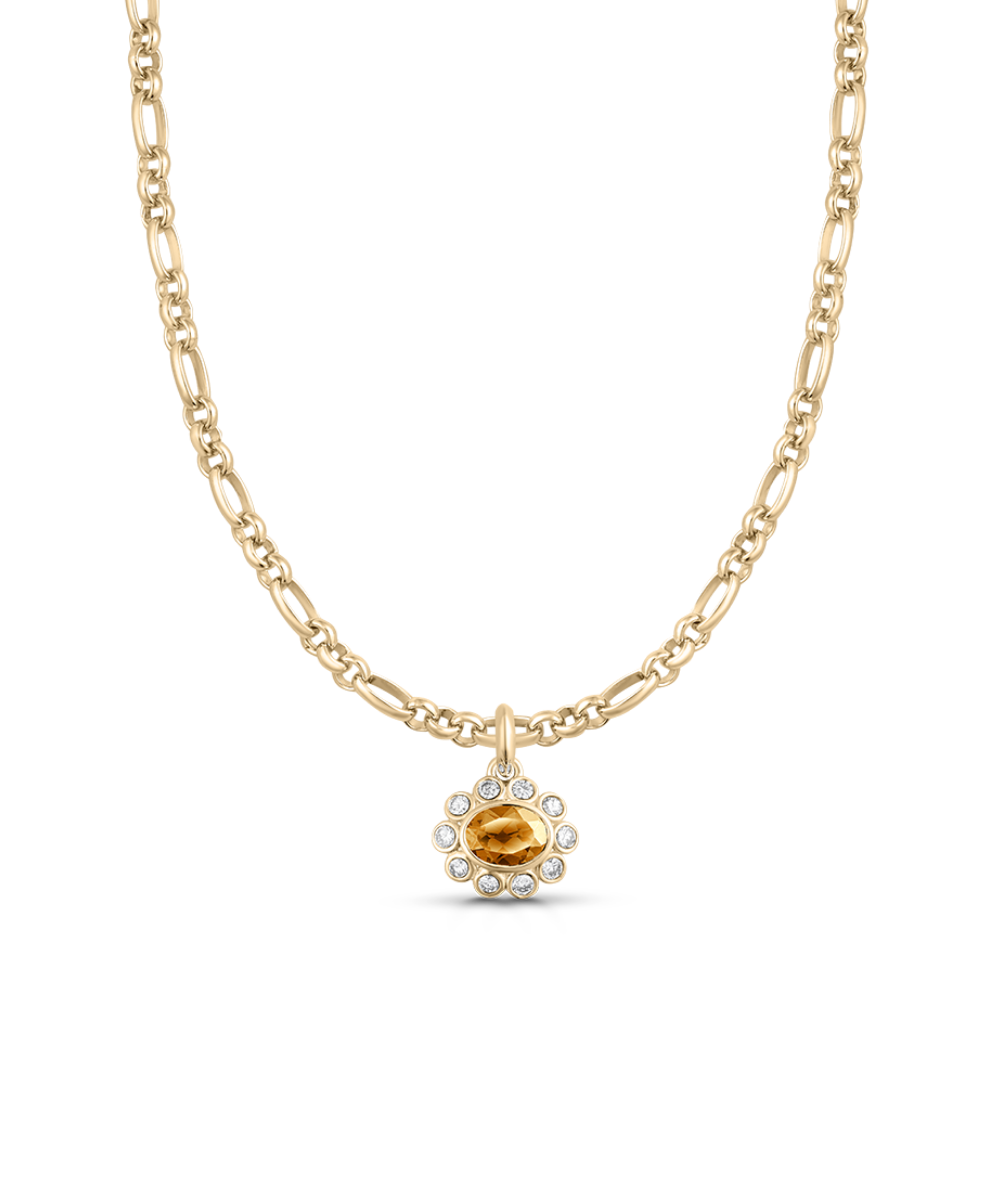 Ophelia Pendant - Citrine classajewellers