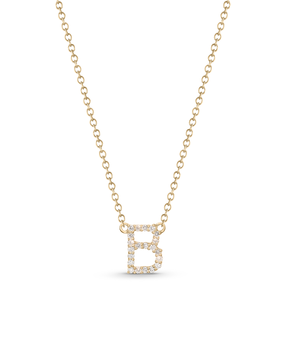 Diamond Initial Necklace