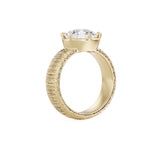 Alba 1.96ct East West Oval Diamond Ring