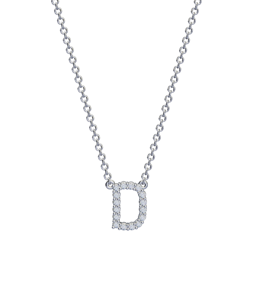 Diamond Initial Necklace