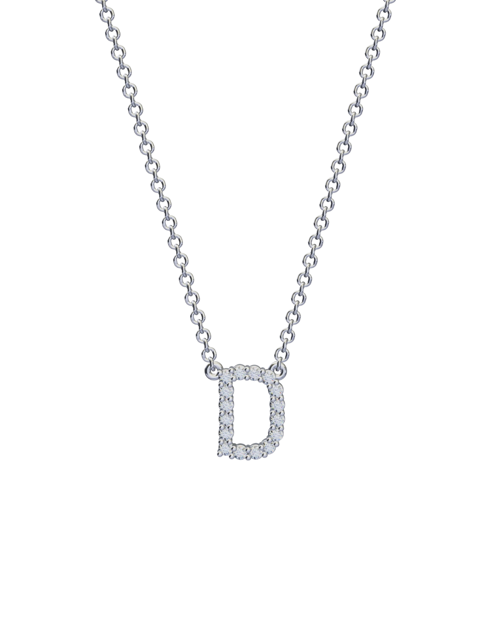 Diamond Initial Necklace