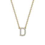 Diamond Initial Necklace