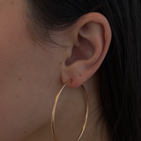55.5mm Hoop Earrings - Rose Gold
