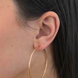 55.5mm Hoop Earrings - Rose Gold