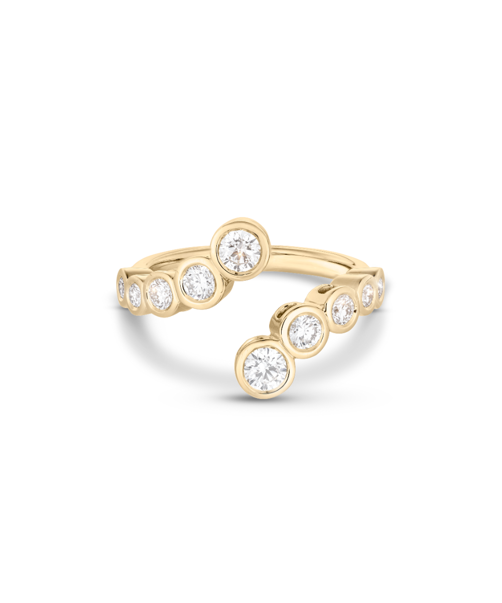 Elodie Round Bezel Wrap Ring
