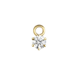 Round Diamond Charm
