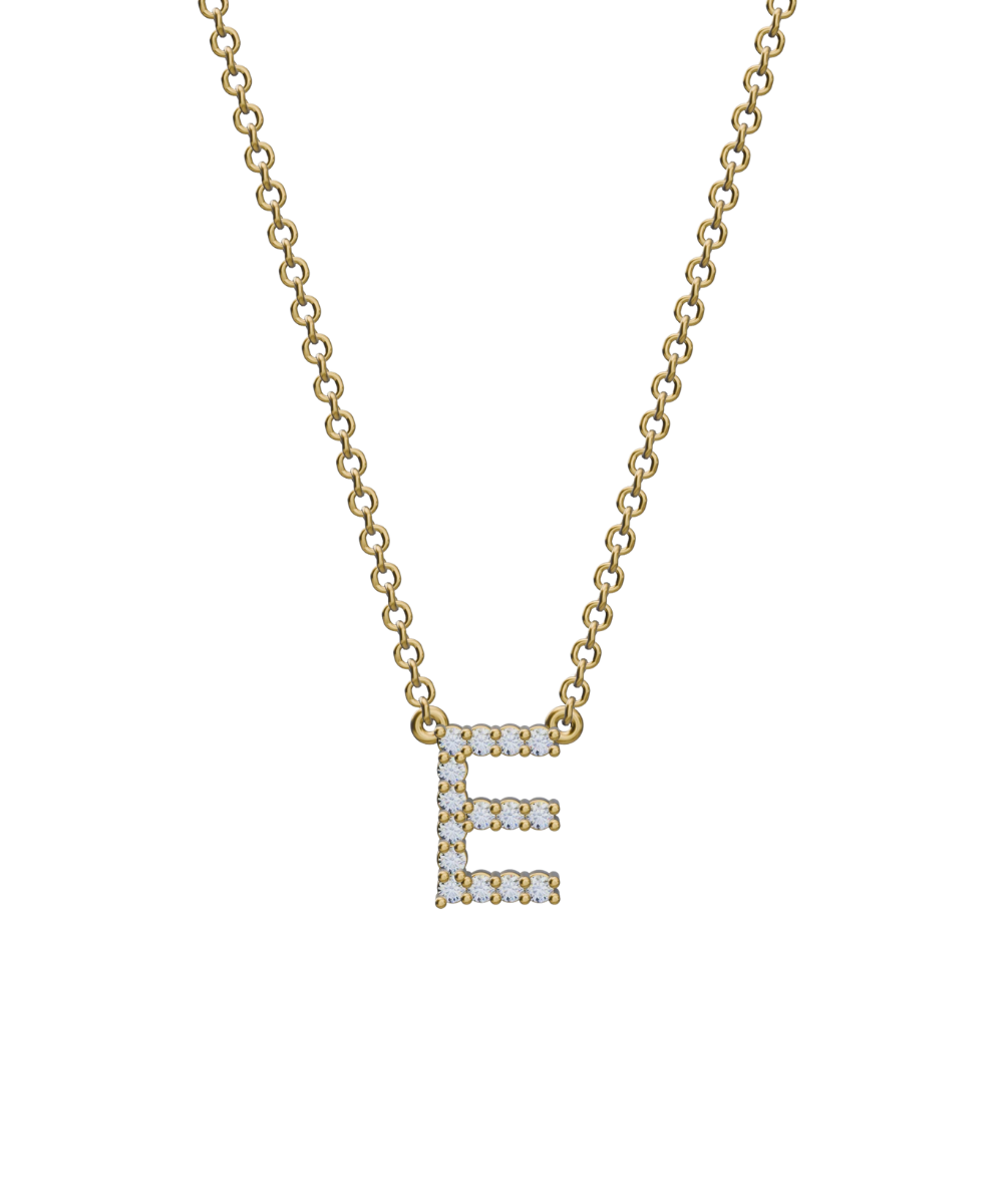 Diamond Initial Necklace