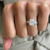 Darcy White Elongated Cushion Diamond Engagement Ring