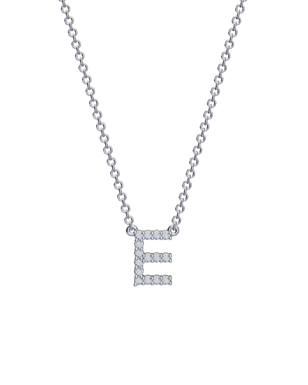 Diamond Initial Necklace