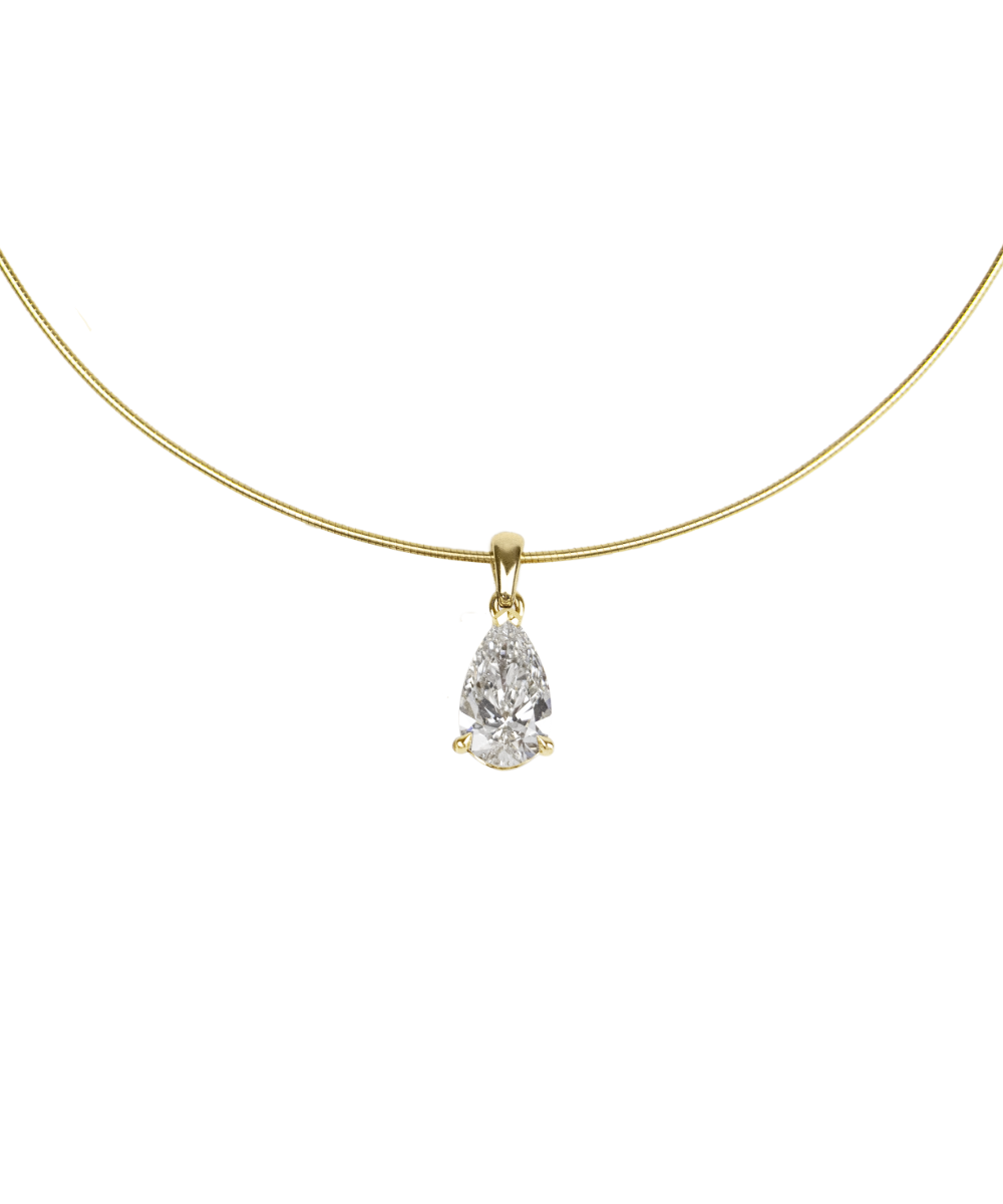 Leila Pear Diamond Necklace