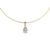 Leila Pear Diamond Necklace