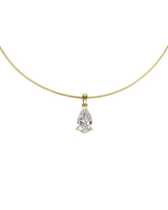 Leila Pear Diamond Necklace