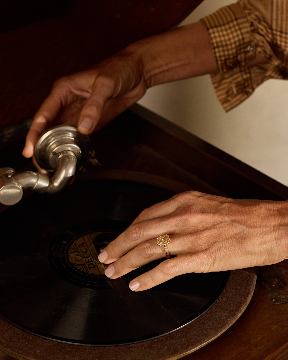 Genevieve Champagne Diamond Engagement Ring classajewellers