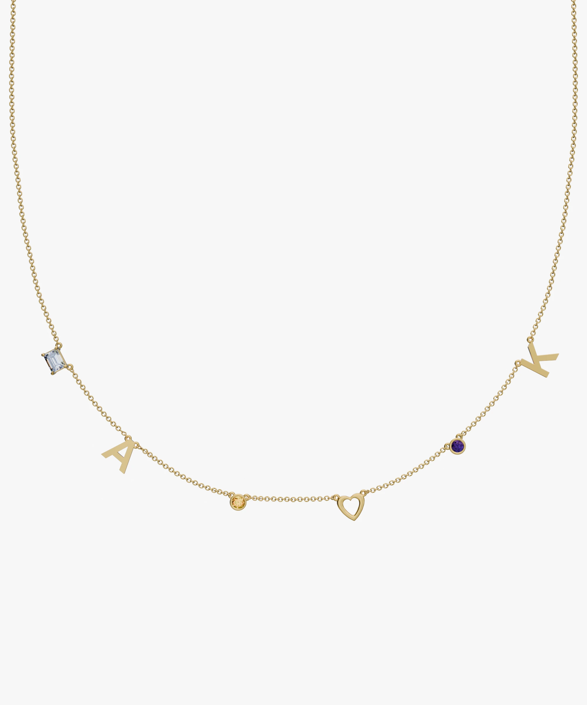 Personalised Charm Necklace classajewellers