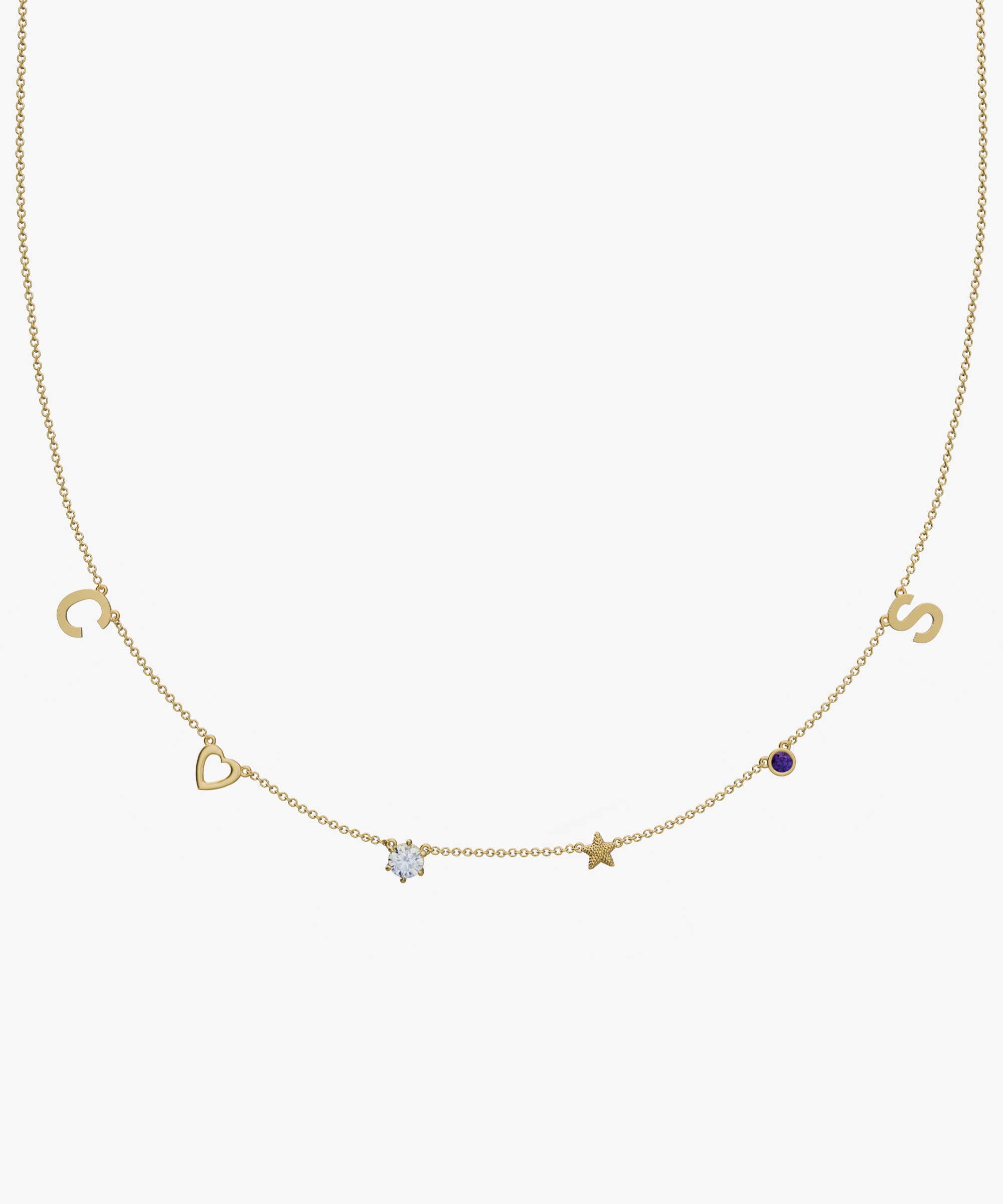 Personalised Charm Necklace classajewellers