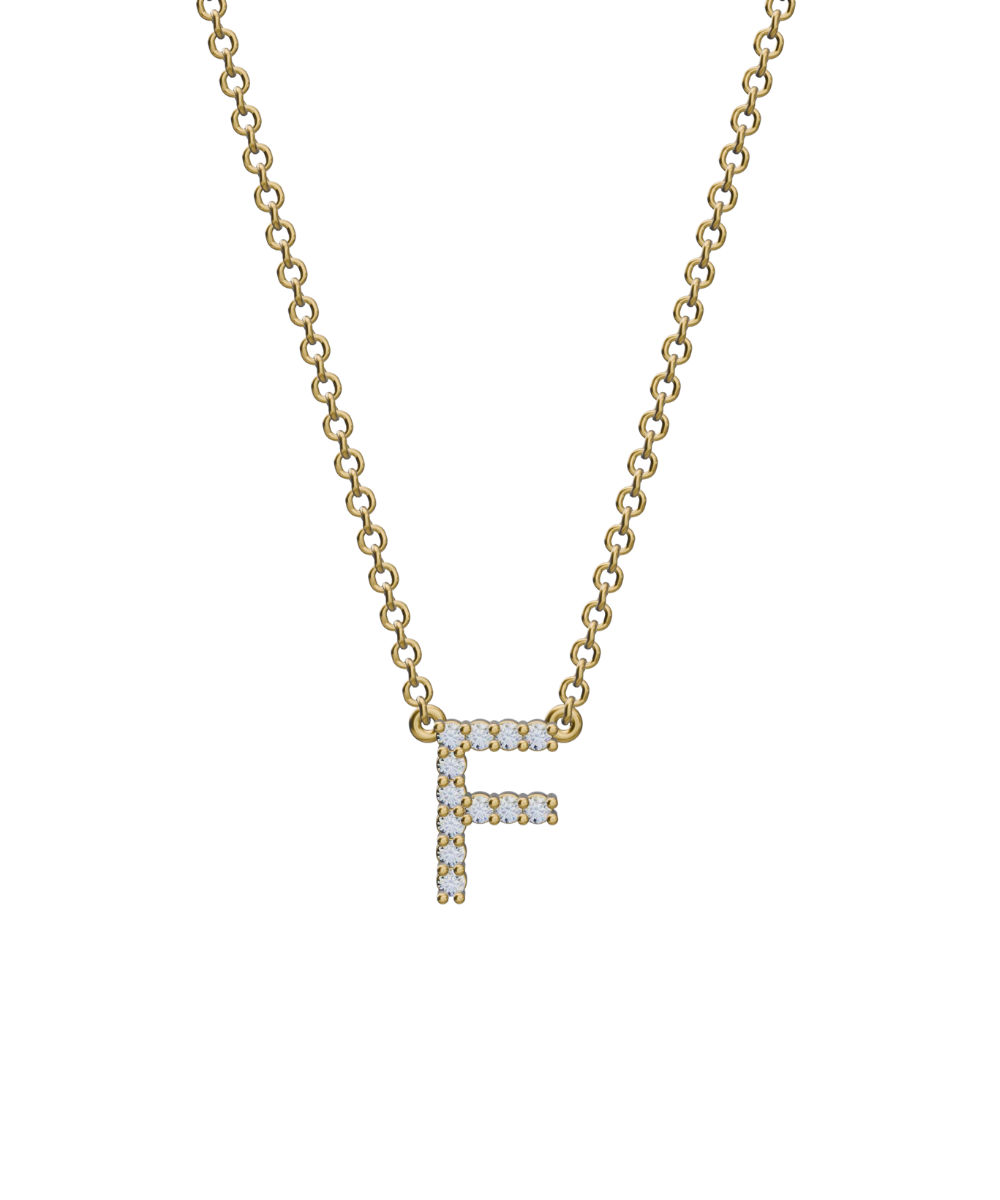 Diamond Initial Necklace