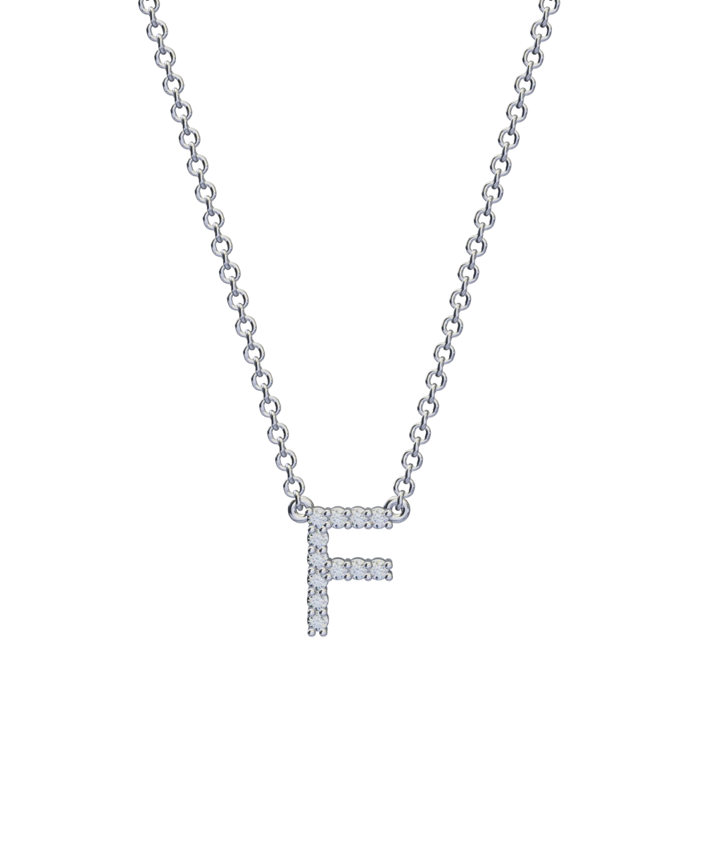 Diamond Initial Necklace