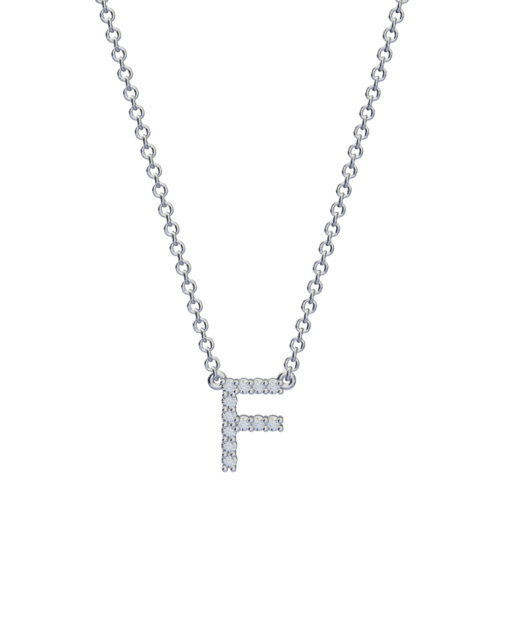 Diamond Initial Necklace