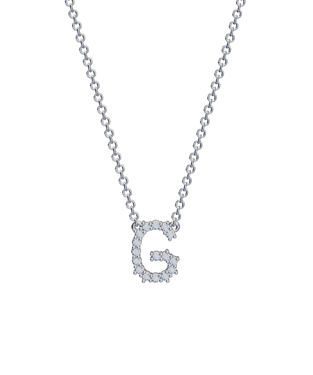 Diamond Initial Necklace