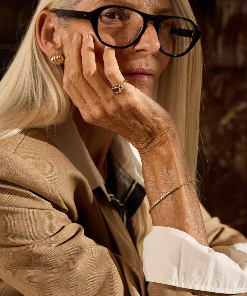 Ophelia Pinky Ring - Garnet classajewellers