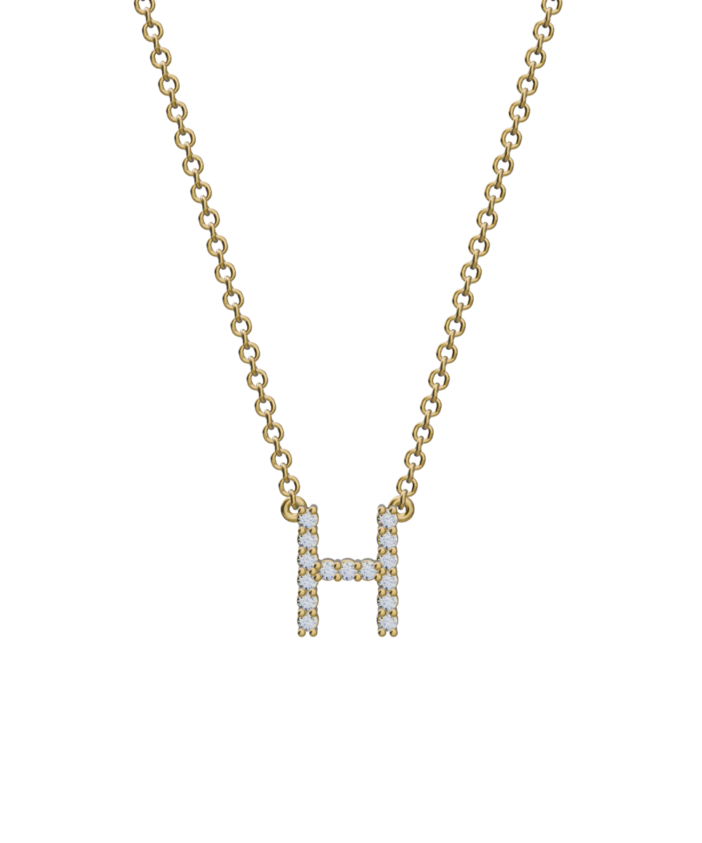 Diamond Initial Necklace