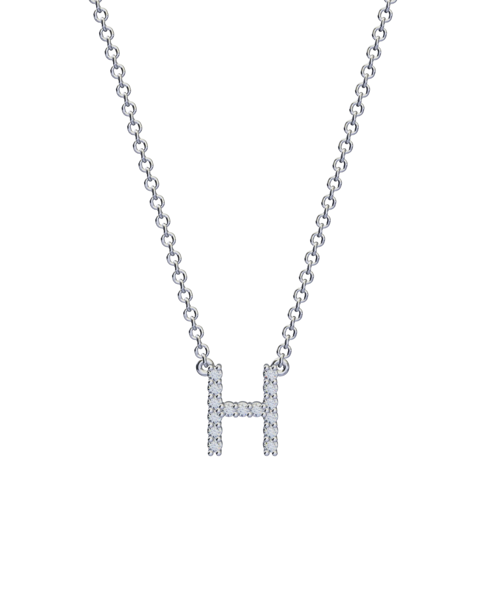 Diamond Initial Necklace