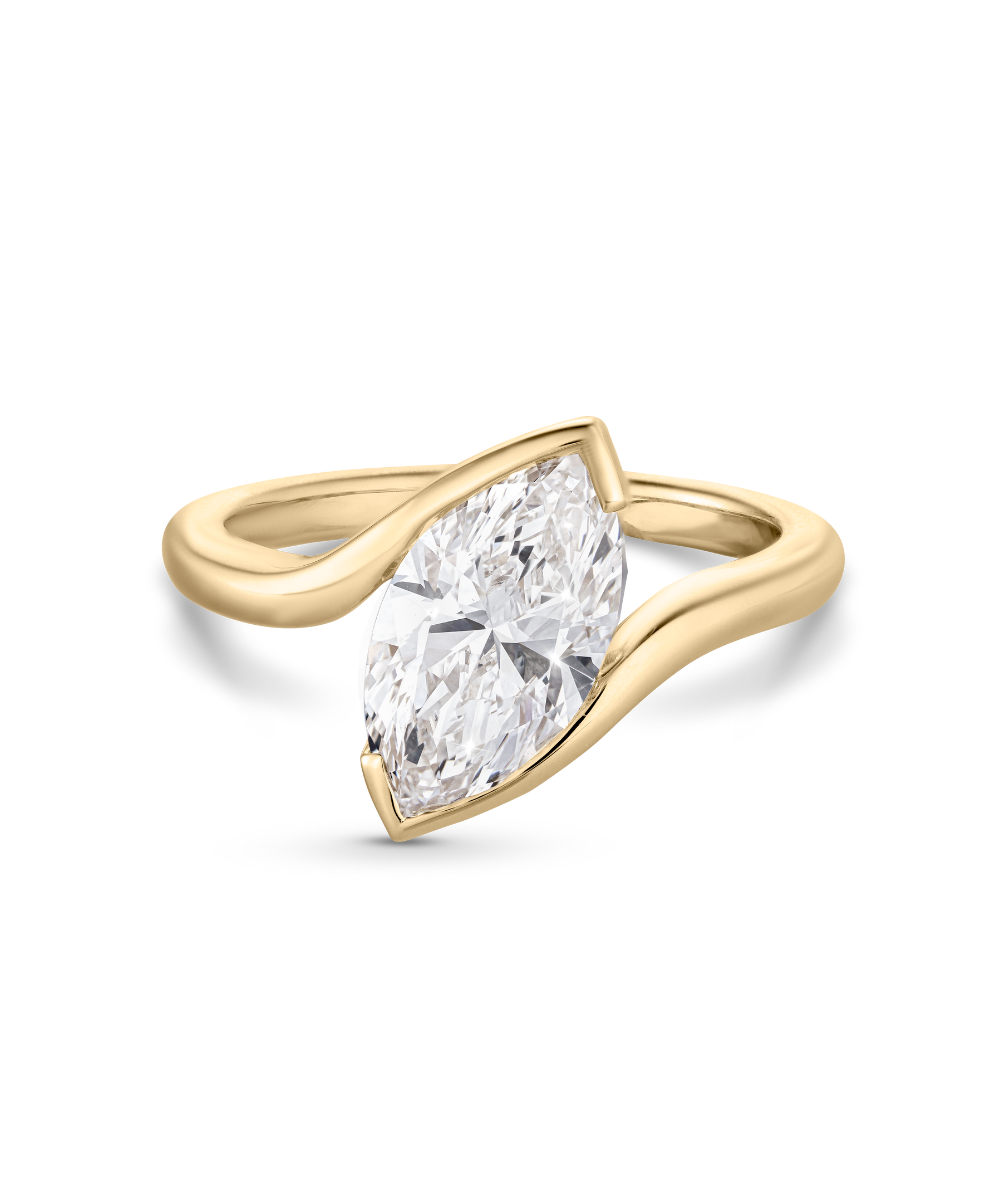 Florence 2.01ct Marquise Wrap Diamond Engagement Ring