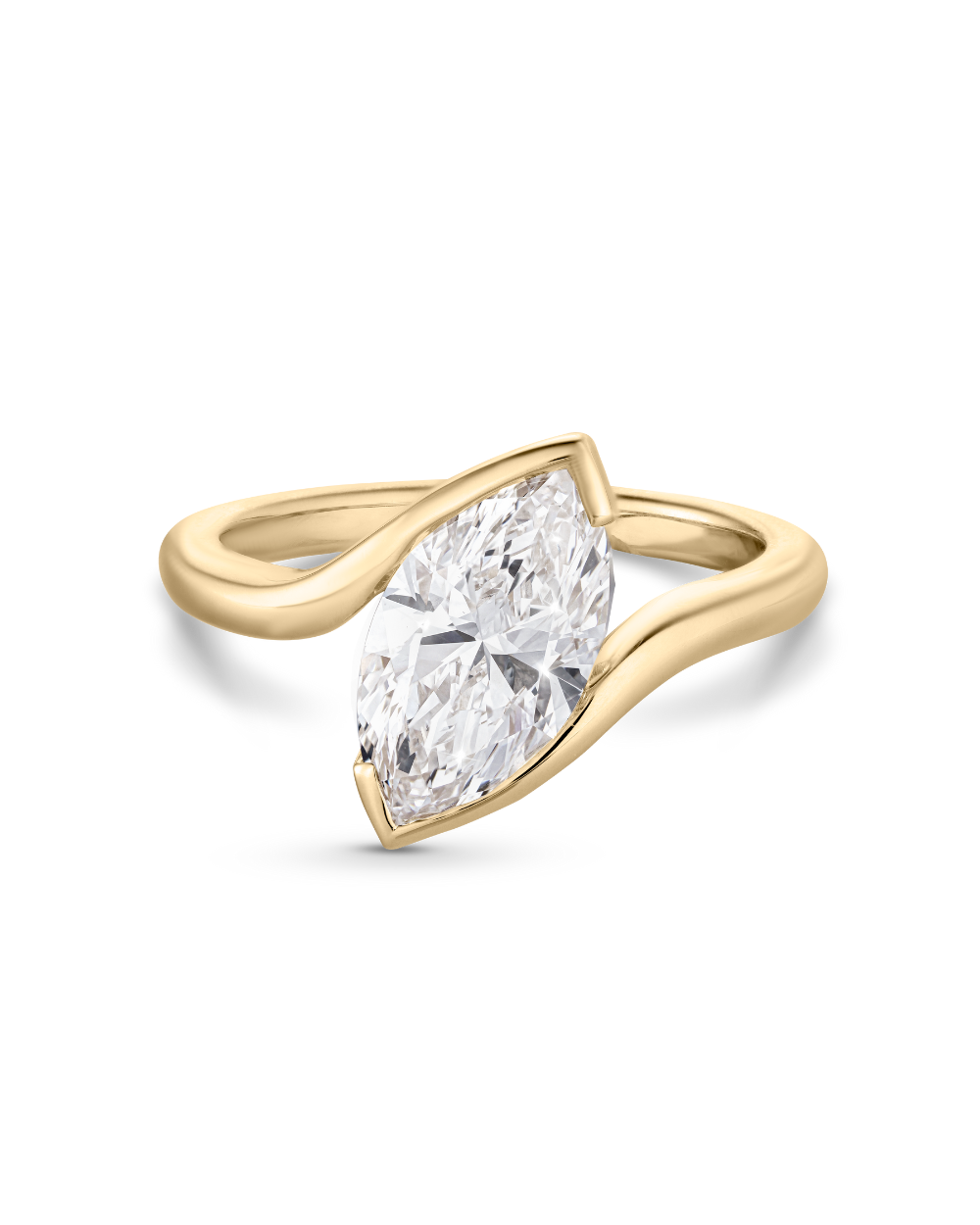 Florence 2.01ct Marquise Wrap Diamond Engagement Ring