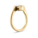 Evelyn 2.01ct East West Emerald Diamond Engagement Ring