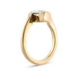 Evelyn 2.01ct East West Emerald Diamond Engagement Ring