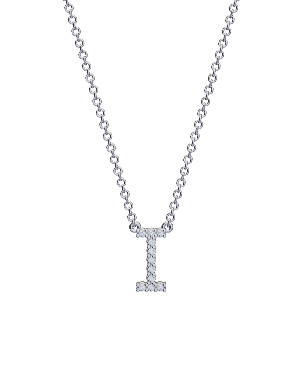 Diamond Initial Necklace