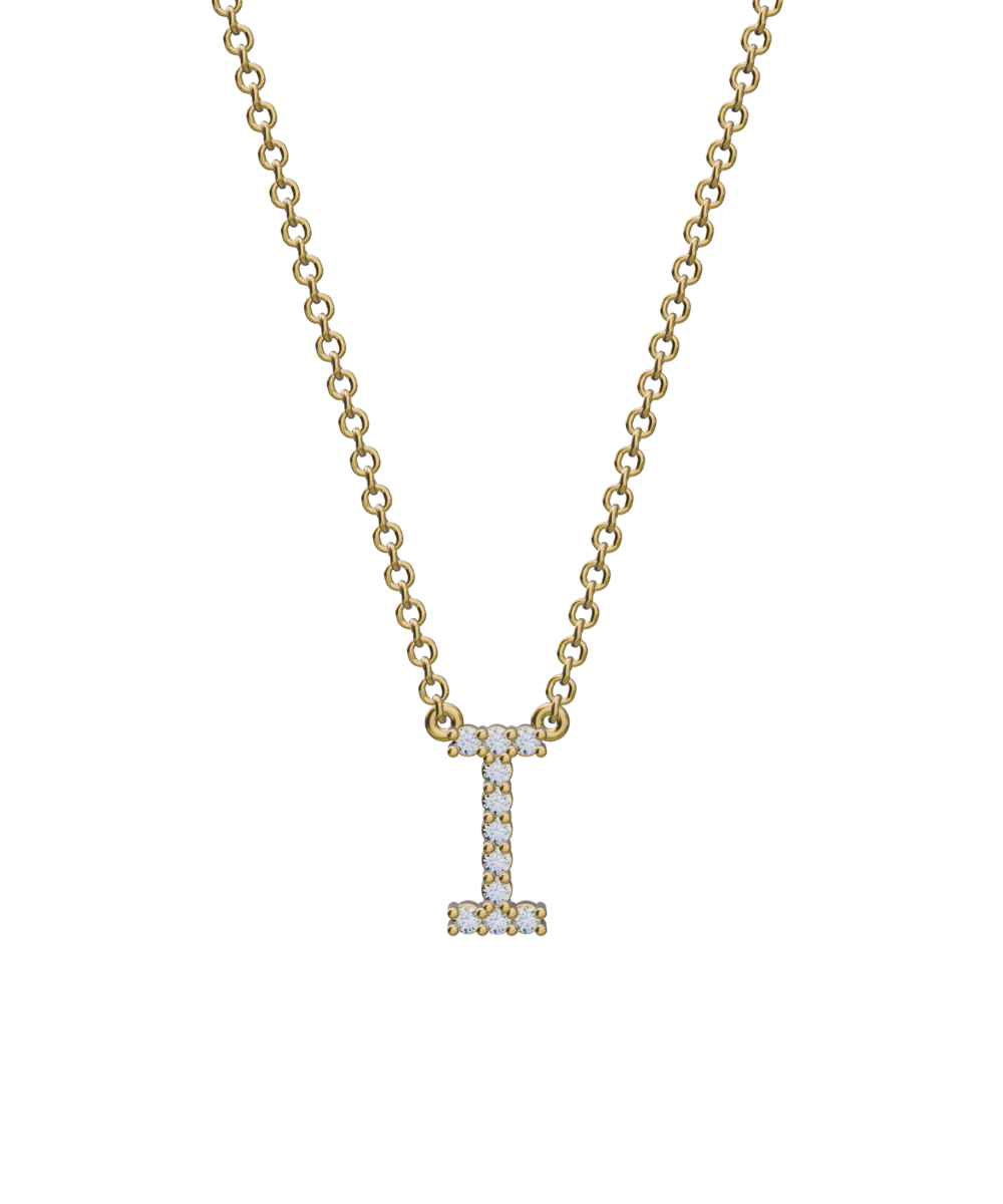 Diamond Initial Necklace