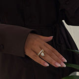 Mana Pear Diamond Engagement Ring