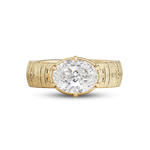Alba 1.96ct East West Oval Diamond Ring
