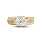 Alba 1.96ct East West Oval Diamond Ring