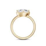 Alba 1.96ct East West Oval Diamond Ring