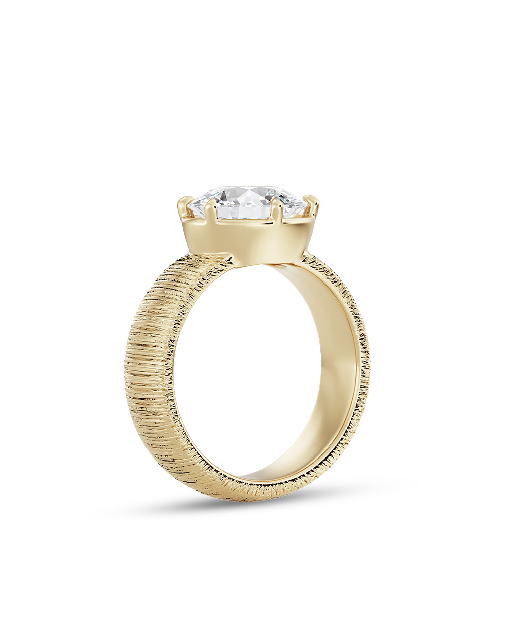 Alba 1.96ct East West Oval Diamond Ring