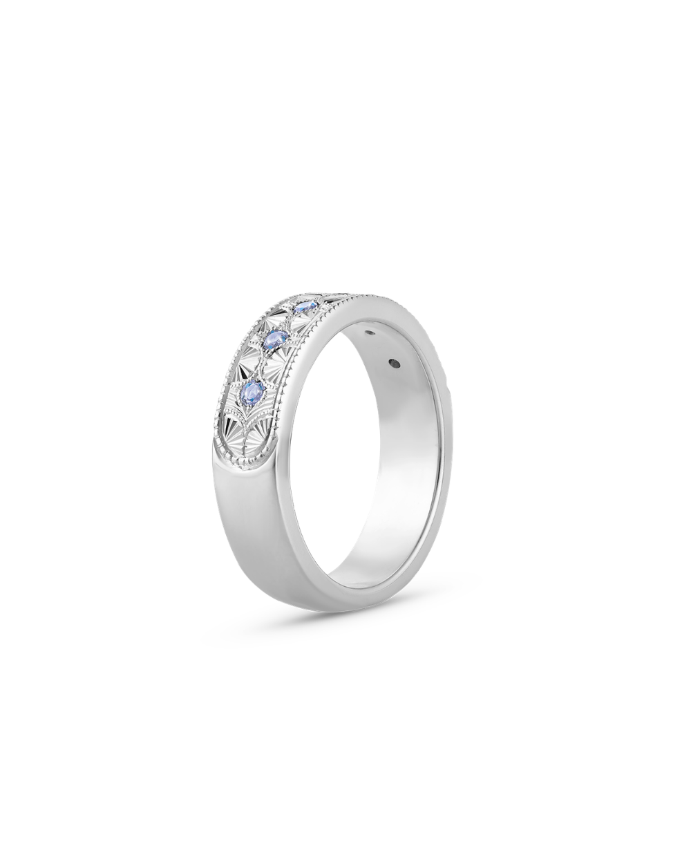 Beatrice Hand Engraved Band classajewellers