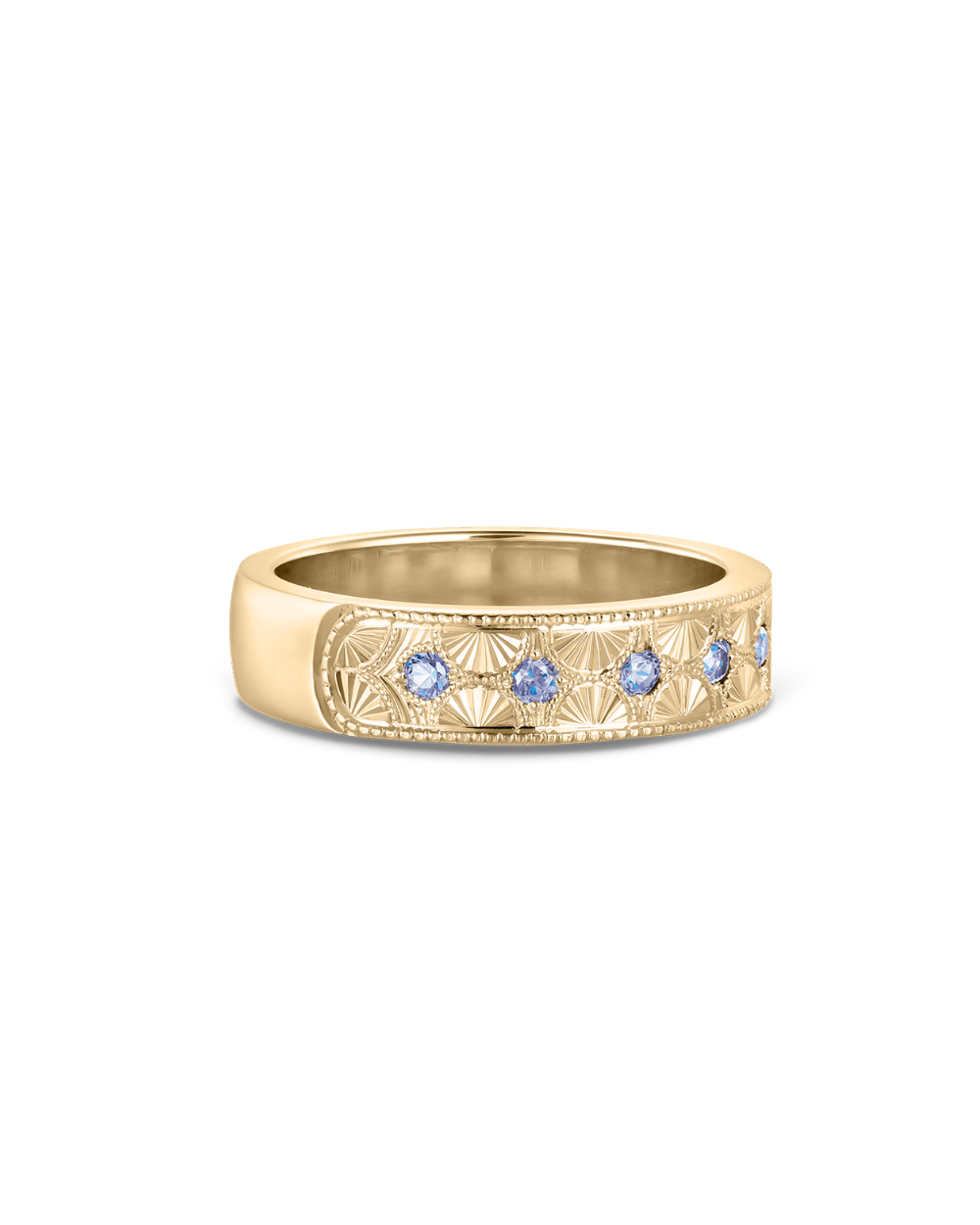 Beatrice Hand Engraved Band classajewellers