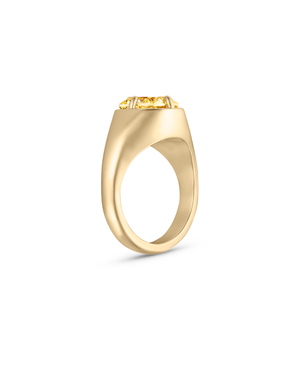 Andie Yellow Cushion Diamond Engagement Ring classajewellers