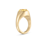 Andie Yellow Cushion Diamond Engagement Ring classajewellers