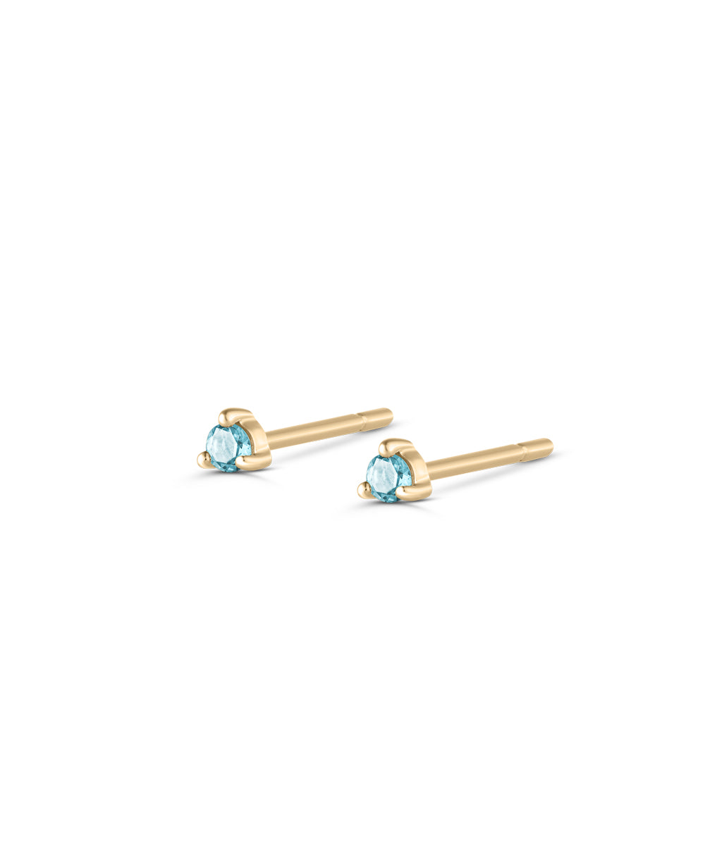 Petite Birthstone Studs classajewellers