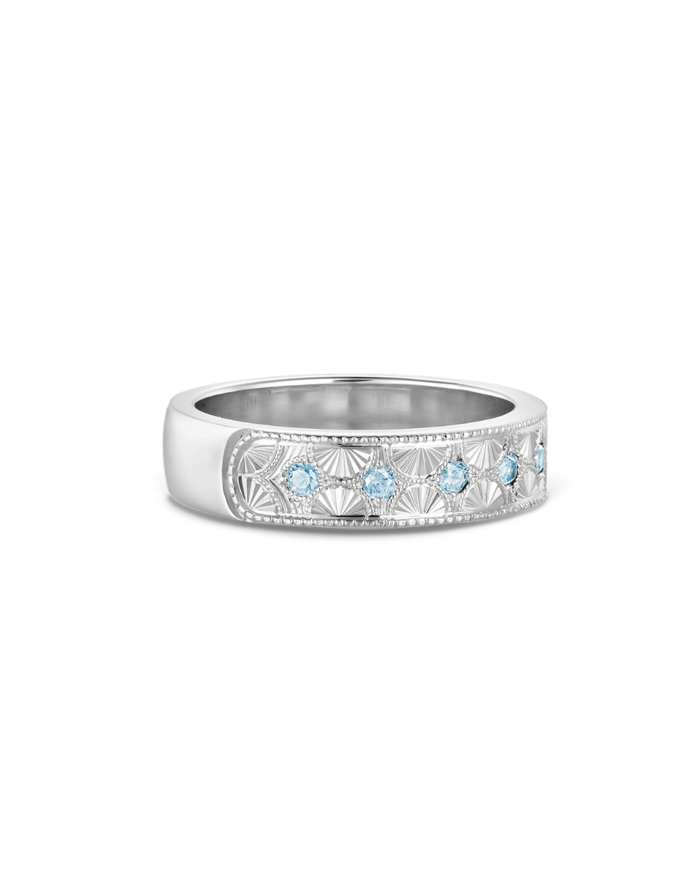 Beatrice Hand Engraved Band classajewellers